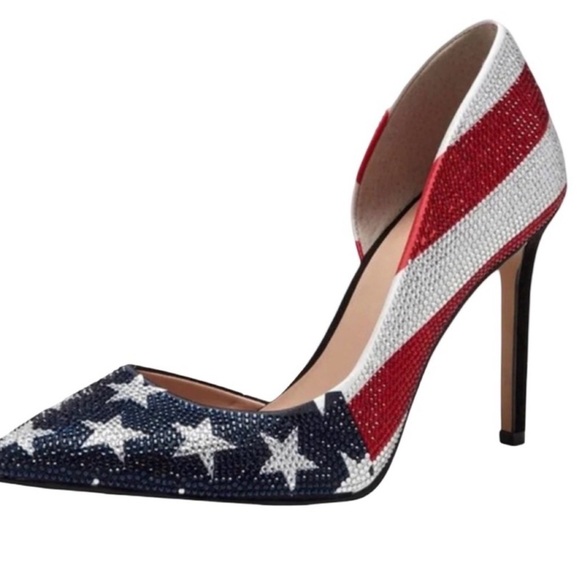 Patriotic Star-Studded Heels - Picture 6 of 8